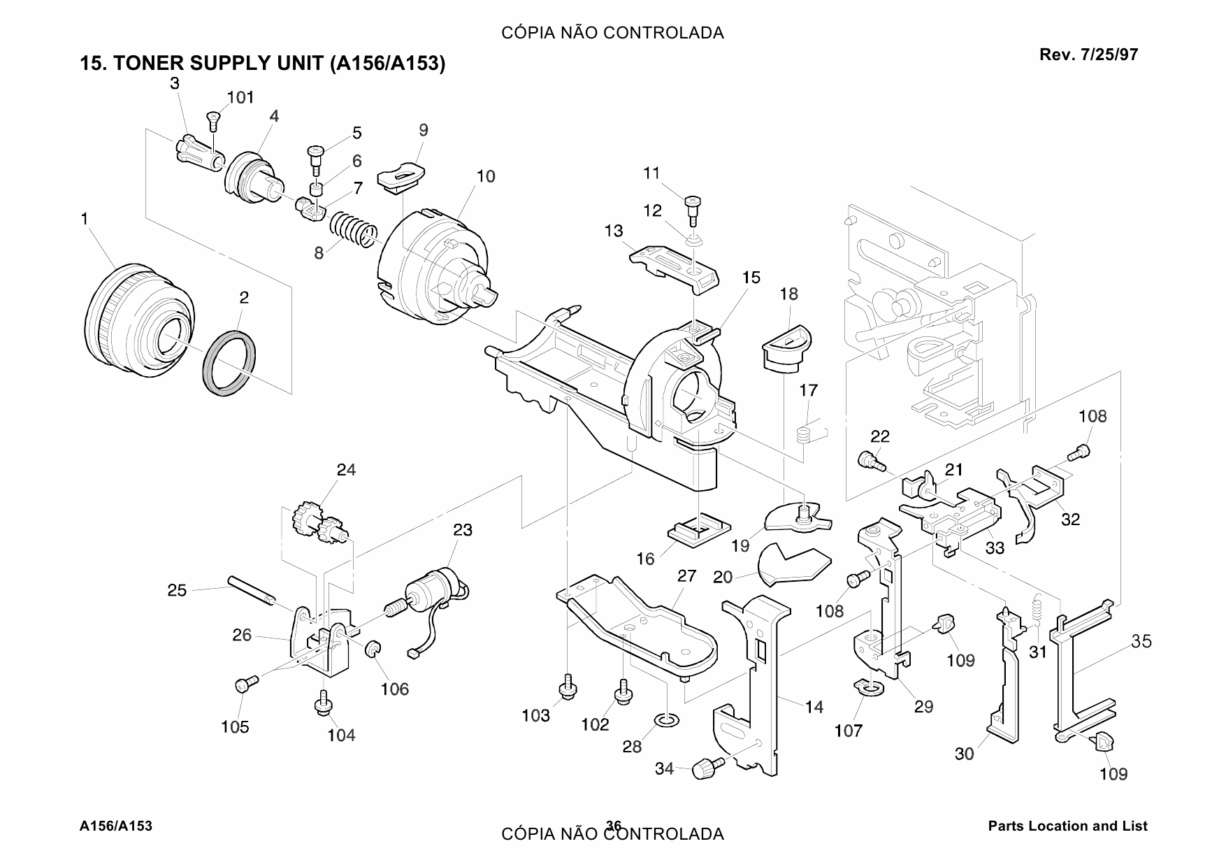 RICOH Aficio FT-4022 5850 A161 A207 Parts Catalog-3